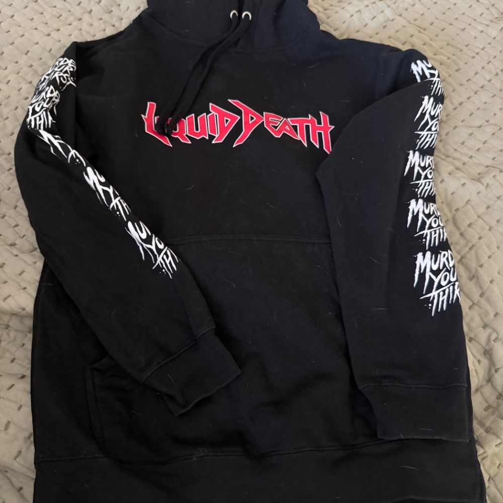 Liquid Death - Mega Death Inspired Sweatshirt (OOP) - Picture 2 of 5